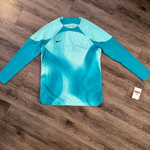 Nike Dri-FIT US Long Sleeve Gardien IV Soccer Jersey Men's L Aquamarine DH7977 - Picture 1 of 4